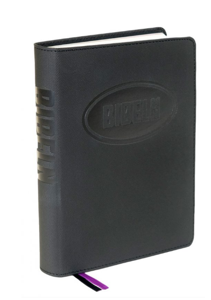 Bibel 2000 - konfabibel, mjukband, svart 200x150x30mm