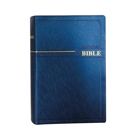 Bibel, lingala, mörkblå, mjukband, 220x150x25 mm