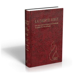 La Sainte Bible, vinröd, hårdpärm, 220x160x38mm