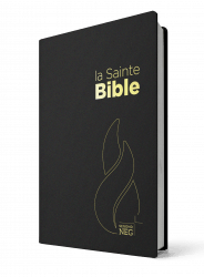 La Sainte Bible, Svart, mjukband, 180x120x27mm