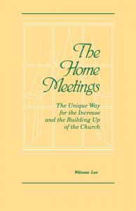 THE HOME MEETING