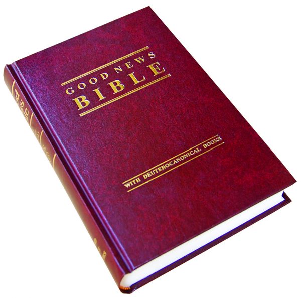 GOOD NEWS BIBLE VINRÖTT HARDCOVER 215X140X40