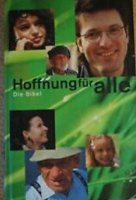 Bibel, grön stor, inbunden. Hoffnungfür alle die bibel, 205x135x40 mm