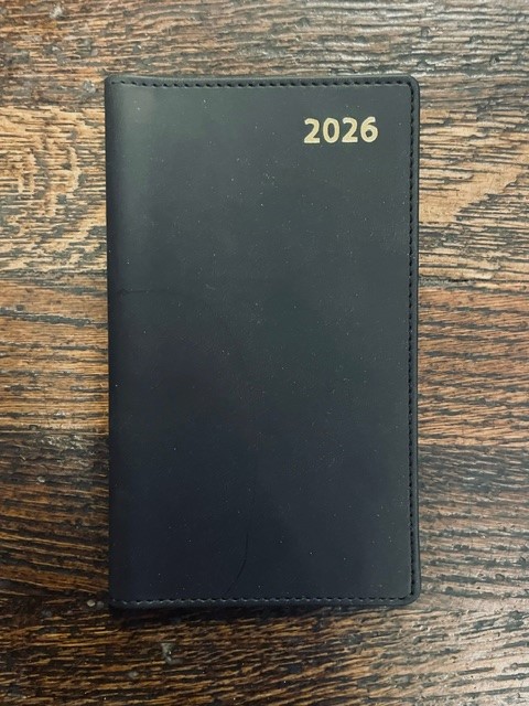 Kyrkoåret 2026 kalender svart