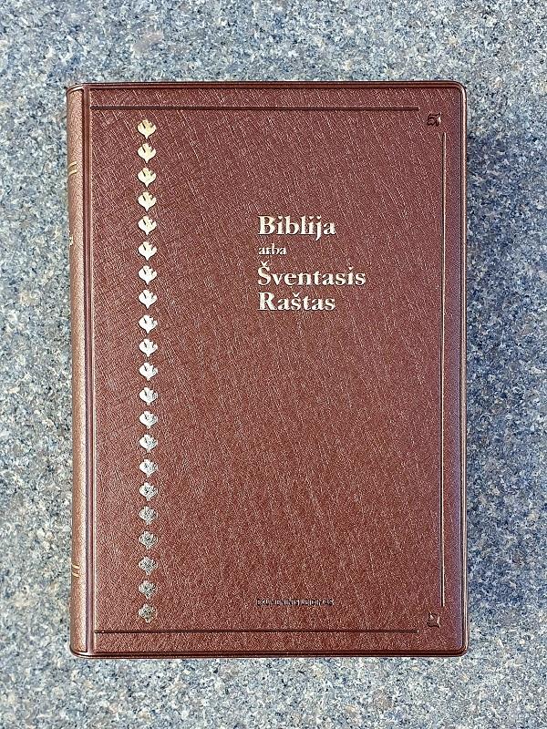 Bibel, litauiska,  mjukband, tumgrepp  190x130x30 mm