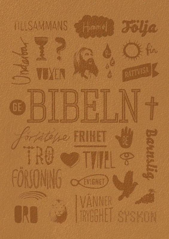 Svenska Folkbibeln 2015, bärnsten, konfirmand