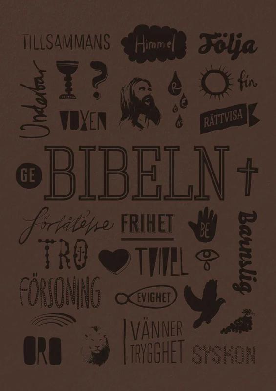 Svenska Folkbibeln 2015, brun, konfirmand