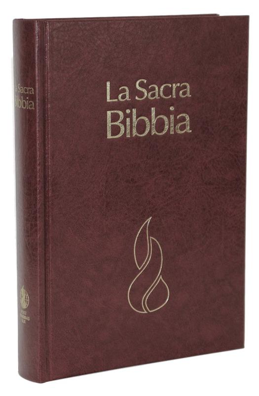 Bibel italienska, hårdpärm röd