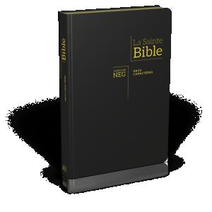 La Sainte Bible, segond NEG, mjukpärm, tumgrepp, GROS CARACTÈRES, 171x240x30mm