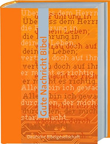 Bibel, tyska, orange, inbunden, 180x120x40 mm