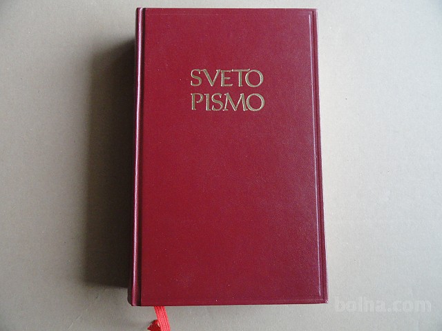 BIBEL (SLOVENIA) BIBLIA, RÖD M, HÅRDBAND, 195*130*35MM