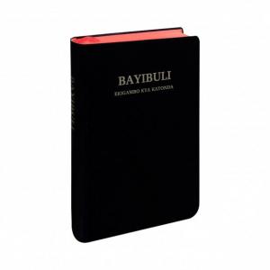 Bibel, luganda, svart, mjukband, 220x150x40 mm