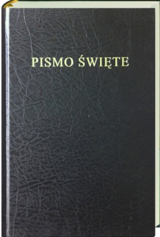 Bibel, polska, svart, inbunden, 195x130x30 mm