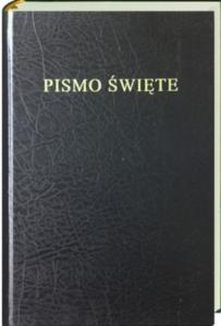 Bibel, polska, svart, inbunden, 195x130x30 mm