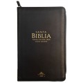 Biblia RVR60, imitación piel, cierre negro, letra grande