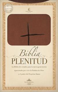 Biblia Plenitud, NVI, brun, Stort format, mjukt band.