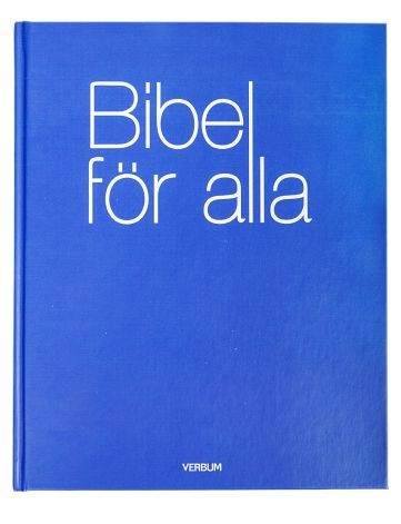 Bibel 2000 - Bibel för alla, blålila hårdband, (med bilder) 237x195x20