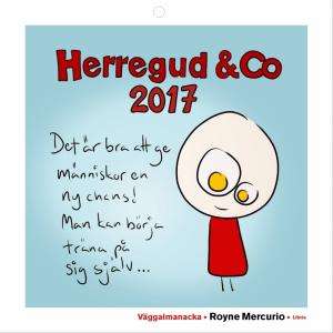 Väggalmanacka Herregud & Co  2017