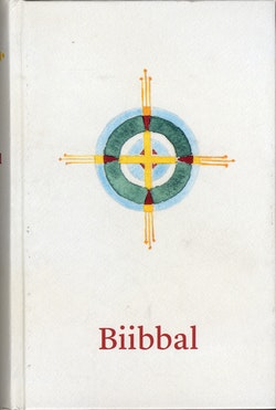 Bibel, samiska, vit, inbunden, 190x120x35 mm