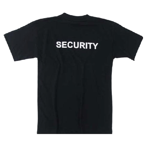 T-shirt Security, Svart