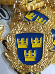 18K Guldpläterad Nyckelring