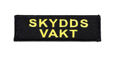 Brodyrmärke Skyddsvakt Bröst Med Kardborre