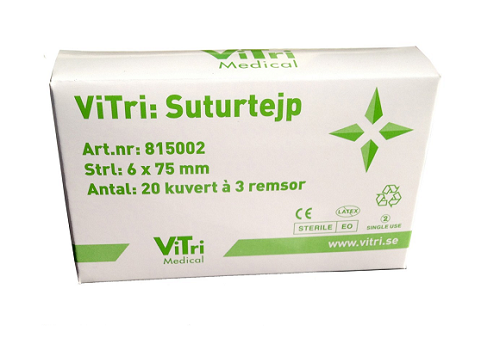 Suturtejp 6 x 75 mm 3 st