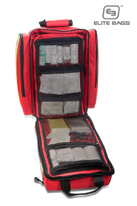 Akutryggsäck Röd Med Innehåll