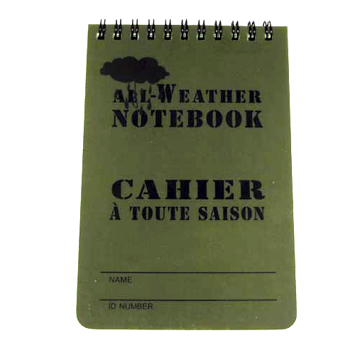 All Weather Notebook Stor