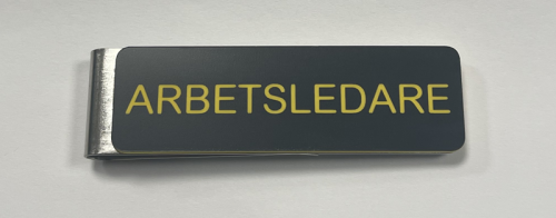 Arbetsledare Bricka Svart/Gul