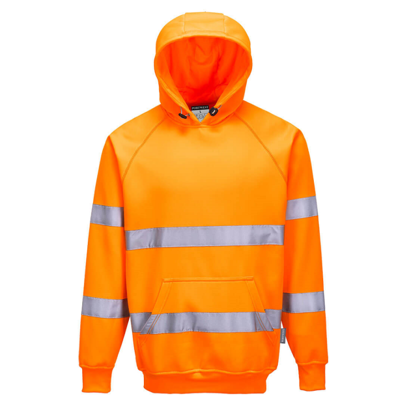 Hi-Vis Hood Sweatshirt, Orange