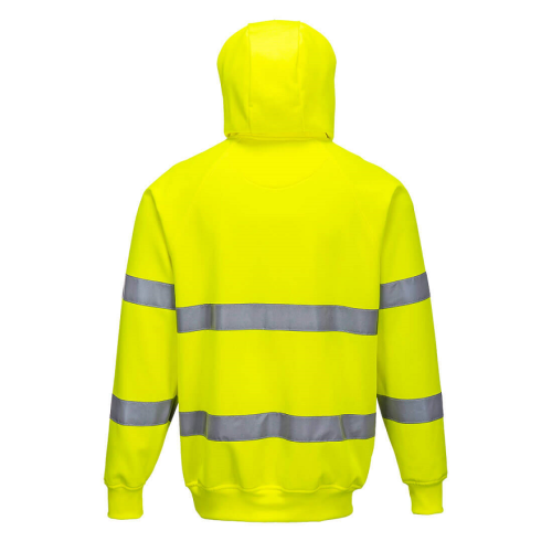 Hi-Vis Hood Sweatshirt, Gul