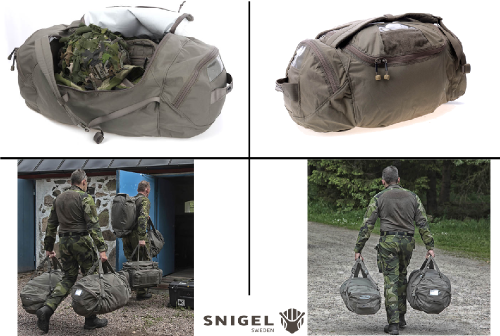 Snigel Duffel Väska, Grå