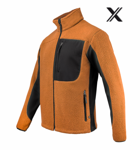 Texstar Pile Fleece Jacket, Orange