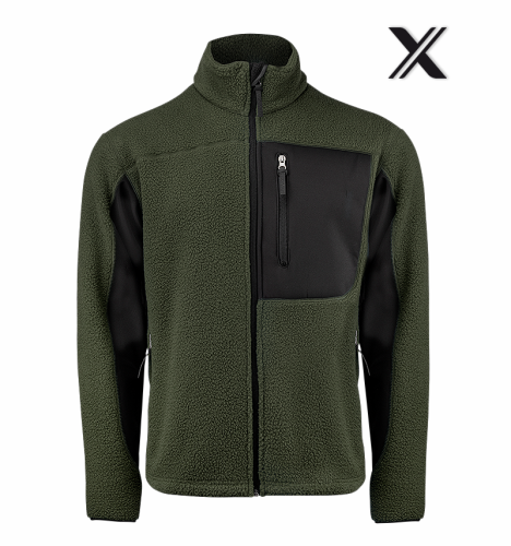 Texstar Pile Fleece Jacket, Green