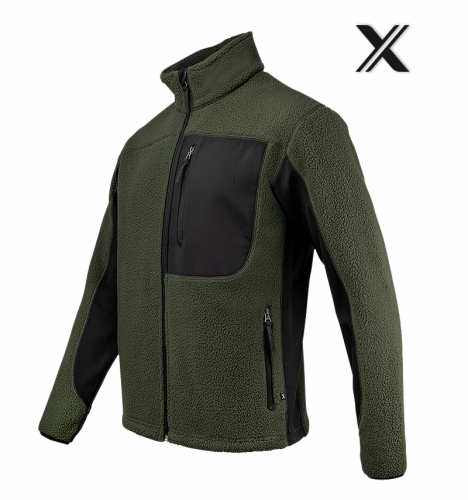 Texstar Pile Fleece Jacket, Green