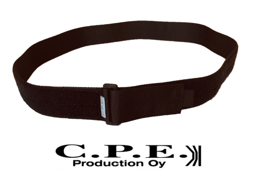 C.P.E innerbälte mjuk kardborre, Svart