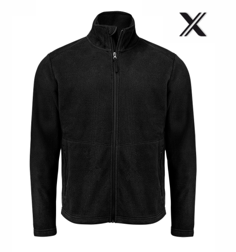 Textar lätt fleecejacka, Svart