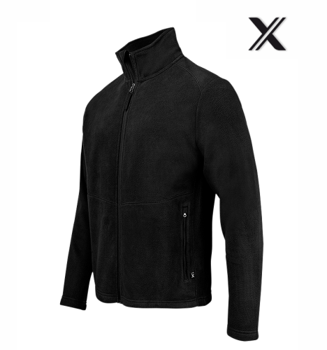 Textar lätt fleecejacka, Svart