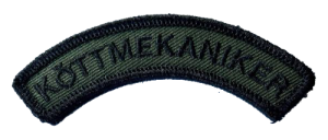 Köttmekaniker båge grön Patch