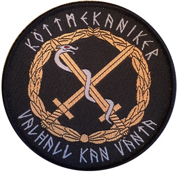 Köttmekaniker svart Patch