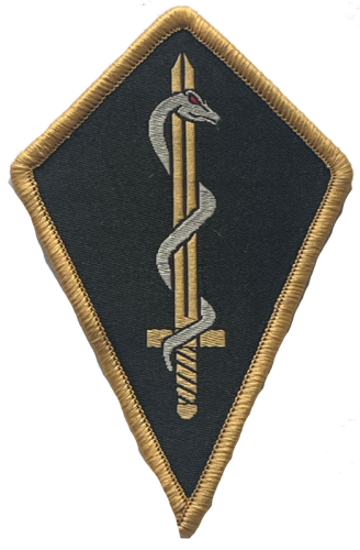 Sjukvårdare Svärd och Orm Patch