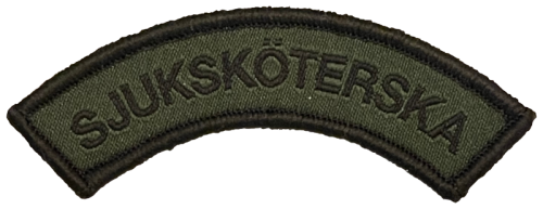 Sjuksköterska-båge grön Patch