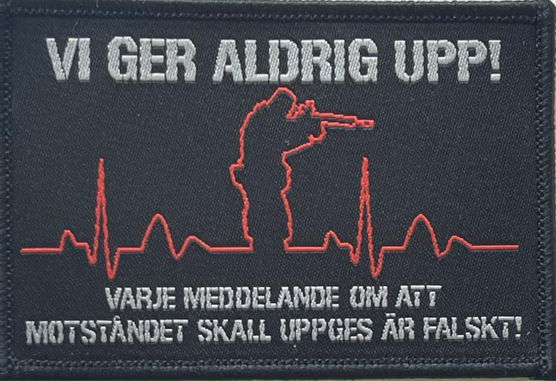 Vi Ger Aldrig Upp Patch