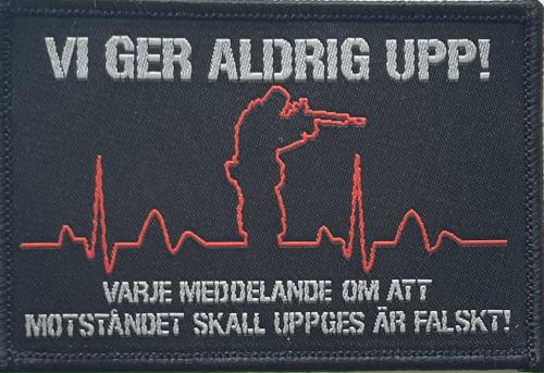 Vi Ger Aldrig Upp Patch