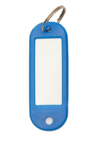 Nyckelbricka Blå