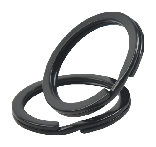 Svart nyckelring 35mm. 10-pack