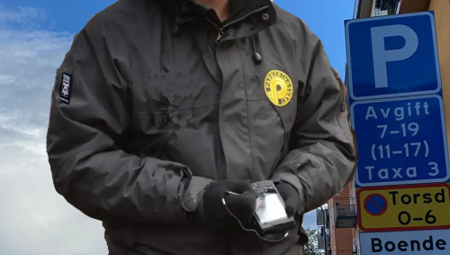 Parkeringsvakts Emblem med Kardborre