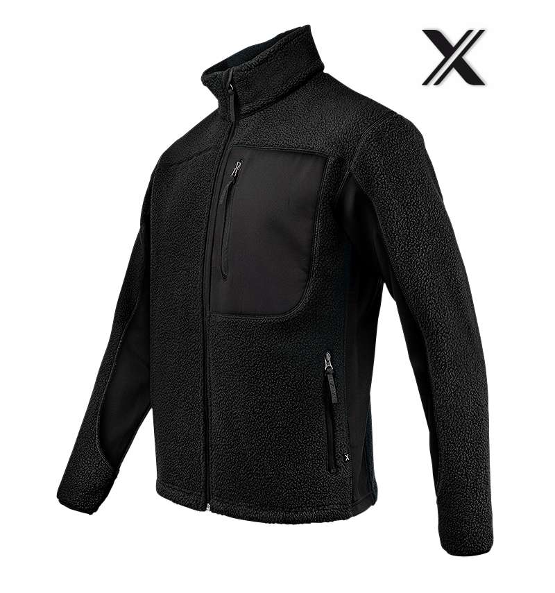 Texstar Pile Fleece Jacket, Black