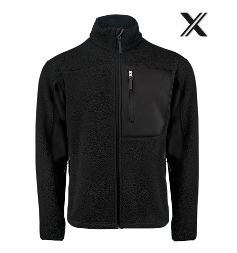 Texstar Pile Fleece Jacket, Black